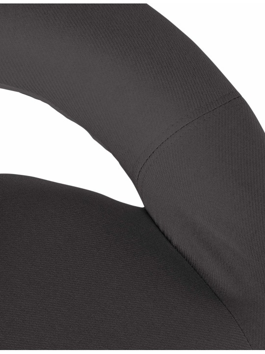 Set de 2 scaune de bar Olinda material textil crom, gri închis