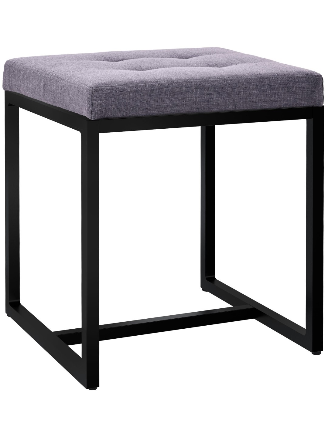 Taburet Barci B material textil, gri închis