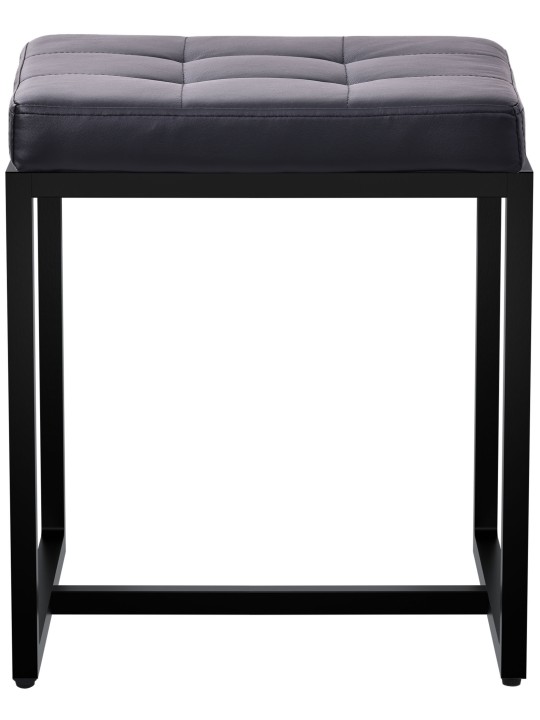 Taburet Barci B piele artificială, negru Taburet Barci B piele artificială, negru
