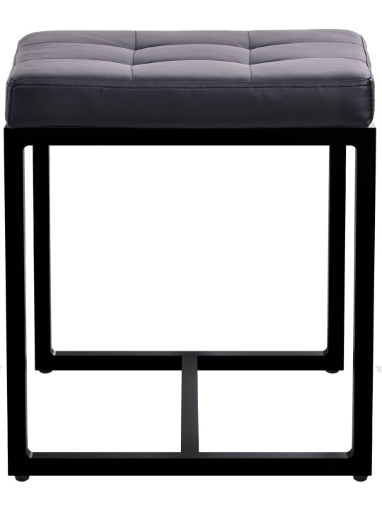 Taburet Barci B piele artificială, negru Taburet Barci B piele artificială, negru