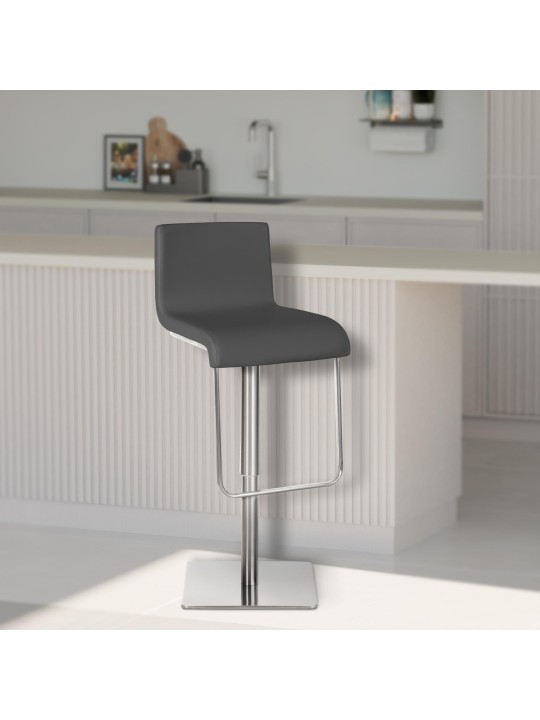 Scaun de bar Limon E, gri