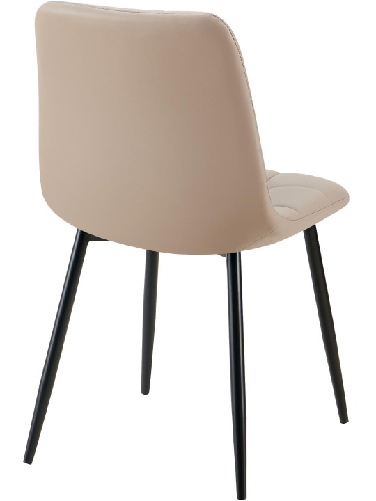Scaun sufragerie Antibes piele artificială, taupe Scaun sufragerie Antibes piele artificială, taupe