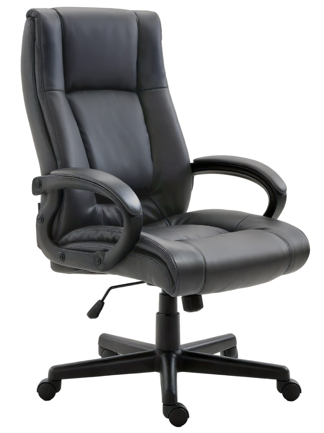 Scaun de birou XL Sparta piele artificială, negru