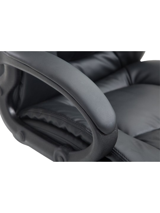 Scaun de birou XL Sparta piele artificială, negru