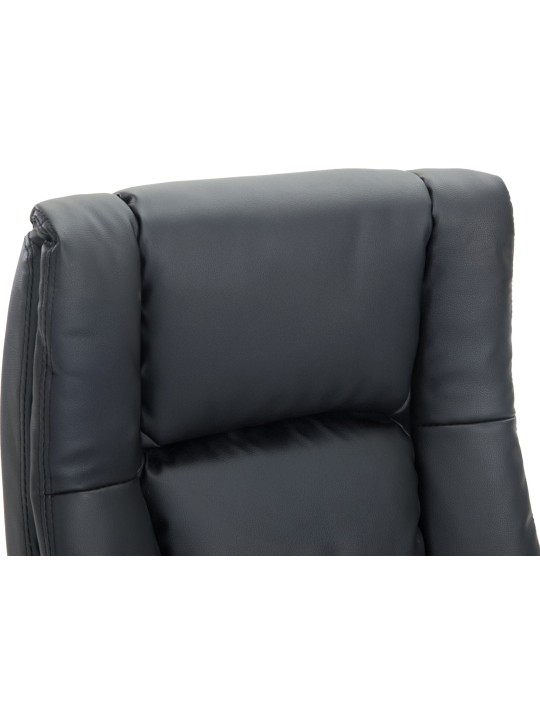 Scaun de birou XL Sparta piele artificială, negru