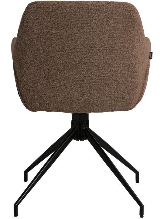 Scaun de sufragerie Merlinda material Teddy, maro Scaun de sufragerie Merlinda material Teddy, maro