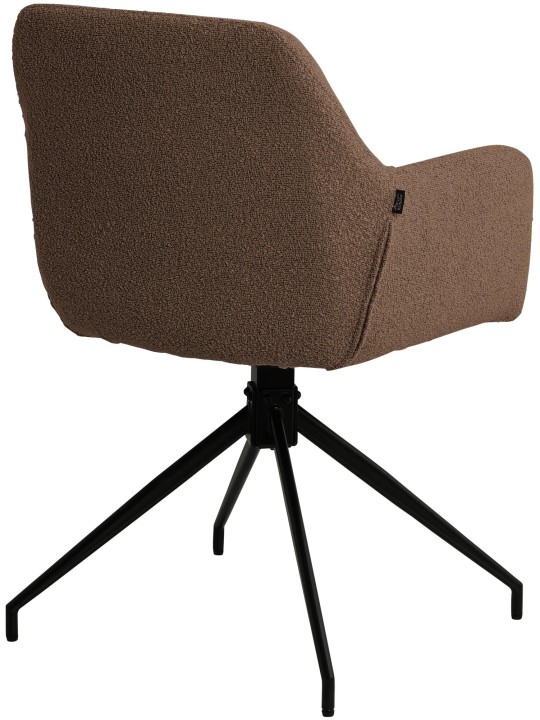 Scaun de sufragerie Merlinda material Teddy, maro Scaun de sufragerie Merlinda material Teddy, maro