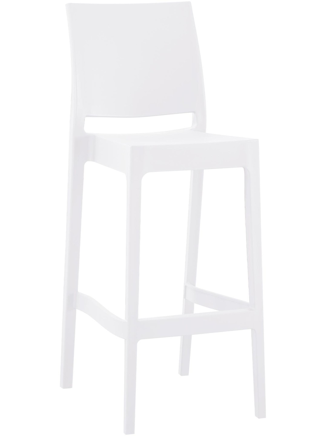 Scaun de bar Flamur, alb