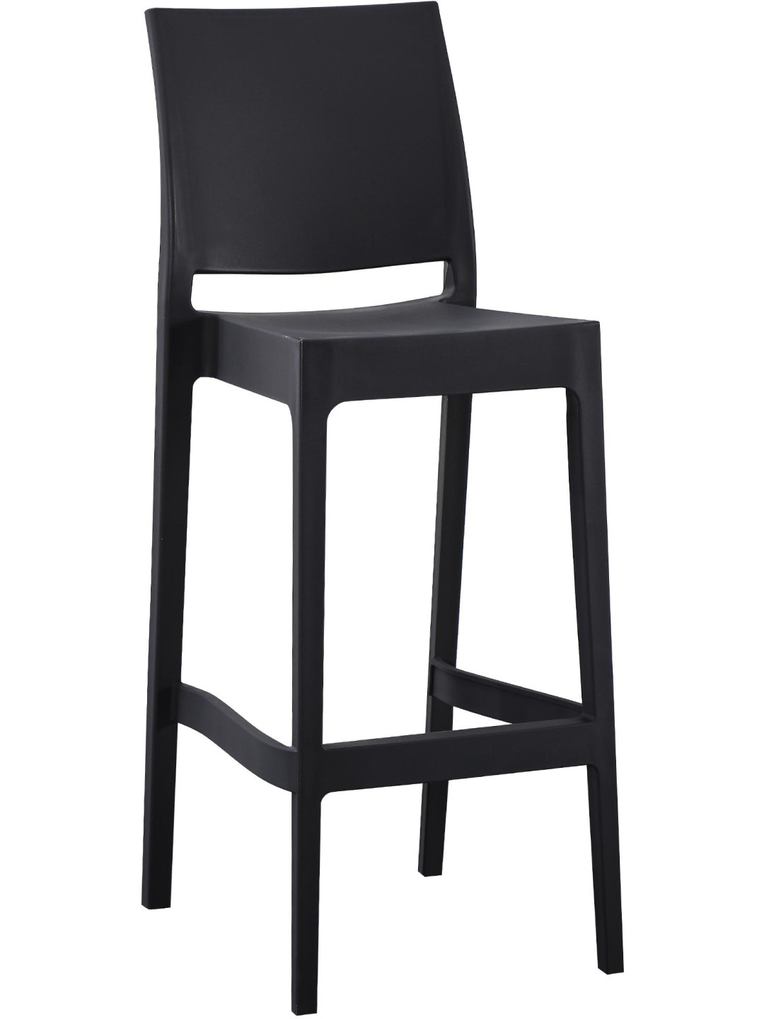 Scaun de bar Flamur, negru