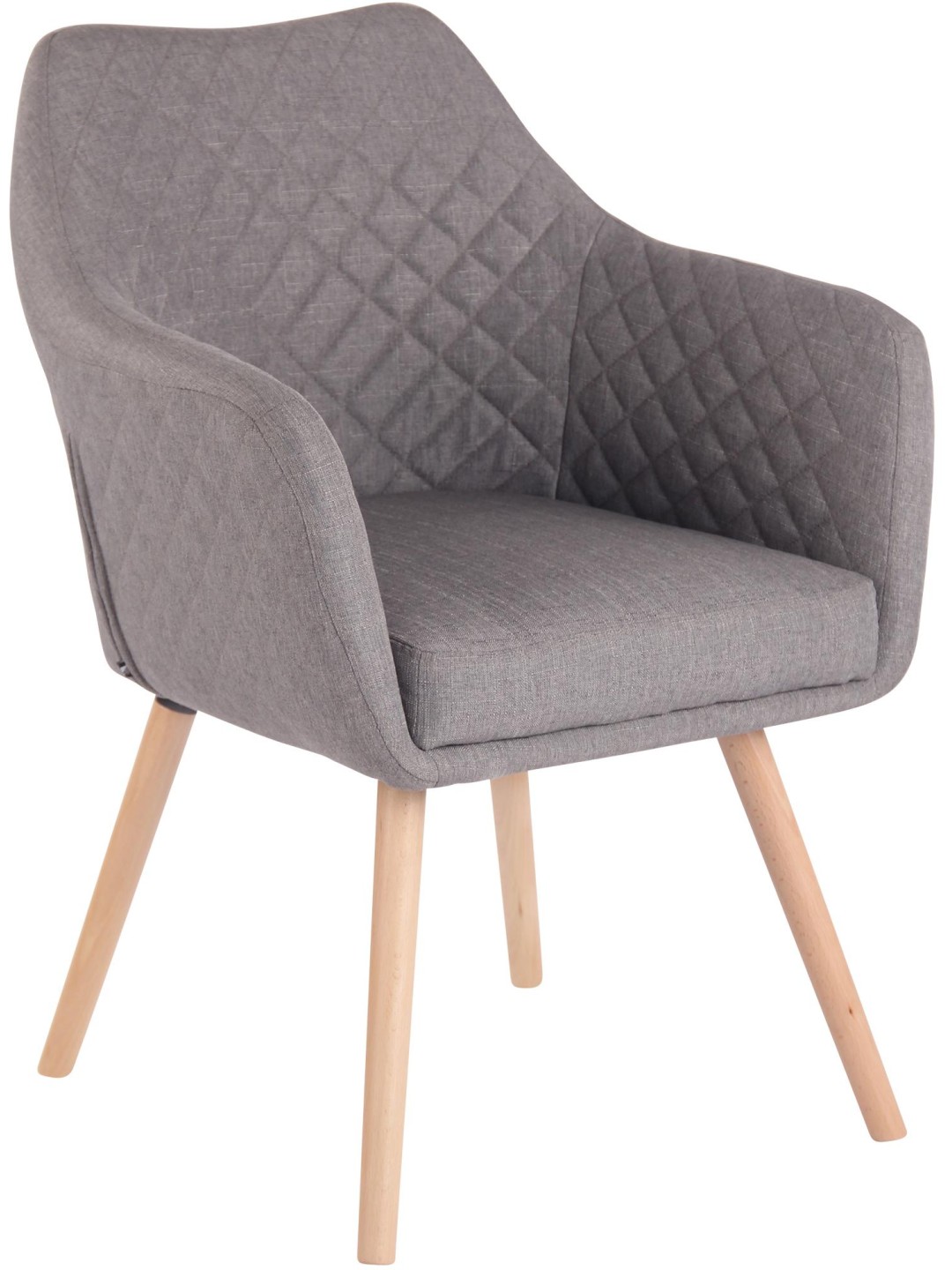 Scaun sufragerie Gent material natura, gri