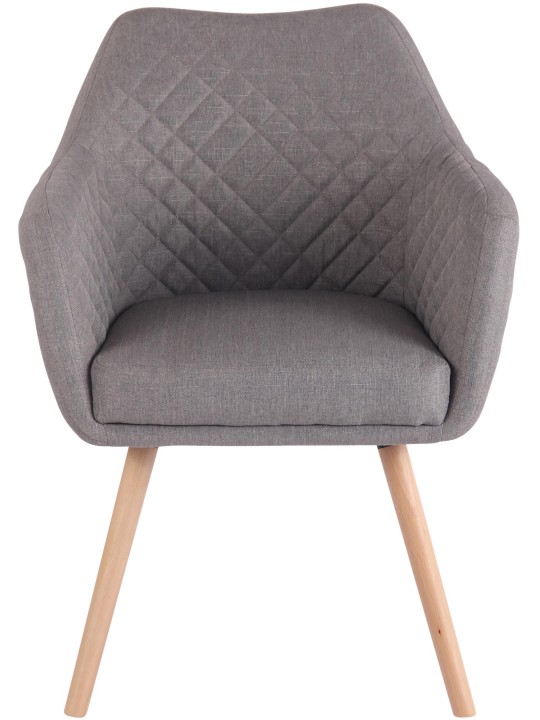 Scaun sufragerie Gent material natura, gri Scaun sufragerie Gent material natura, gri