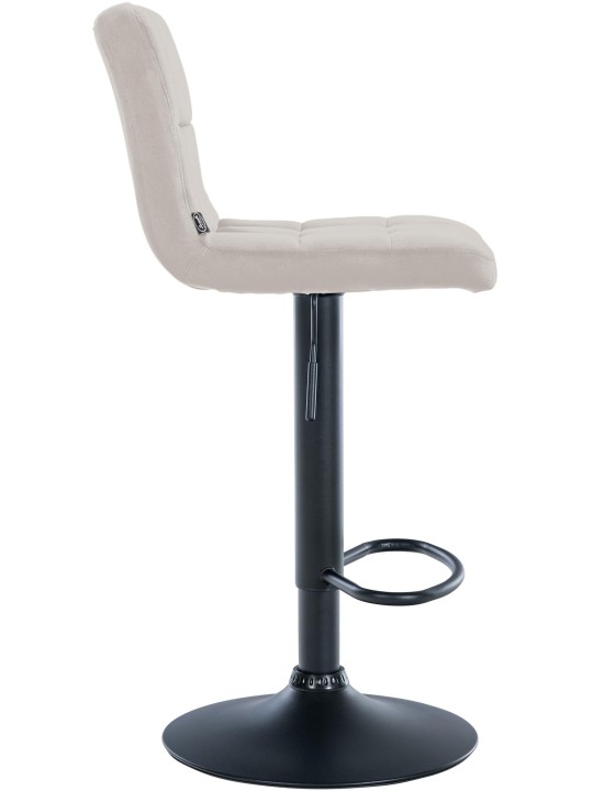 Scaun de bar catifea Peru, crem Scaun de bar catifea Peru, crem