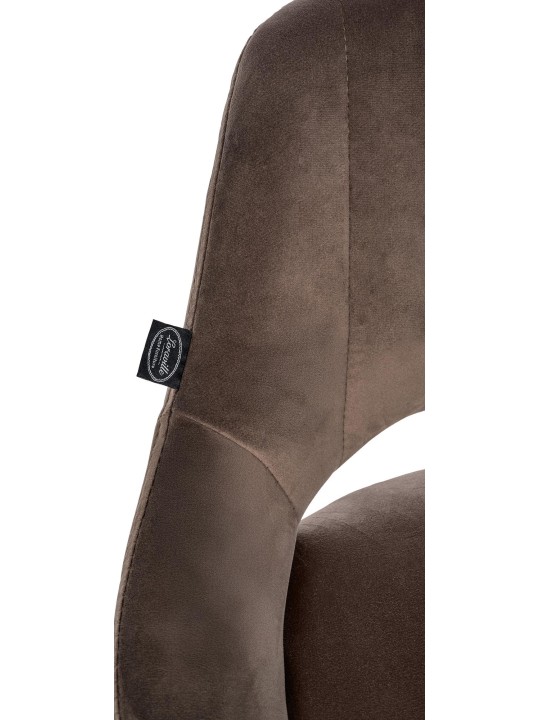 Scaun bar Milet catifea, maro Scaun bar Milet catifea, maro