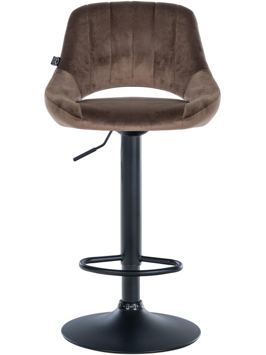 Scaun bar Milet catifea, maro Scaun bar Milet catifea, maro