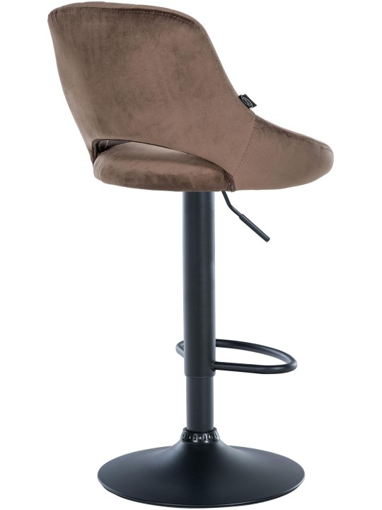 Scaun bar Milet catifea, maro Scaun bar Milet catifea, maro