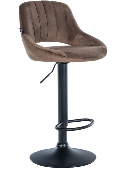 Scaun bar Milet catifea, maro Scaun bar Milet catifea, maro
