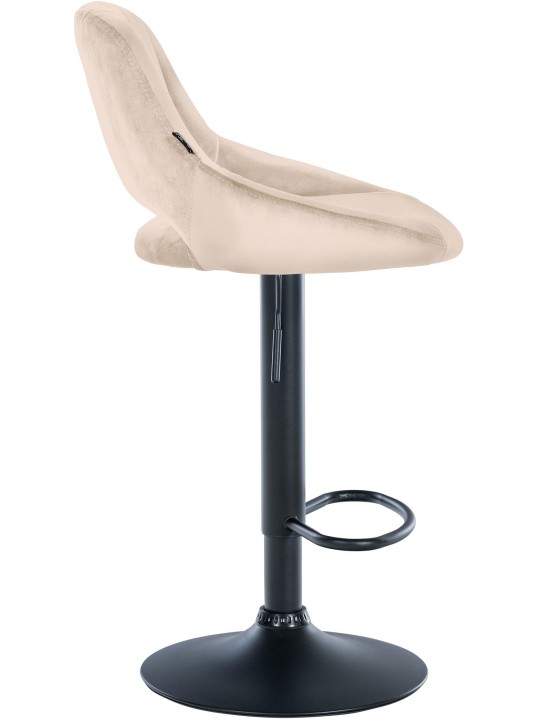 Scaun bar Milet catifea, crem Scaun bar Milet catifea, crem
