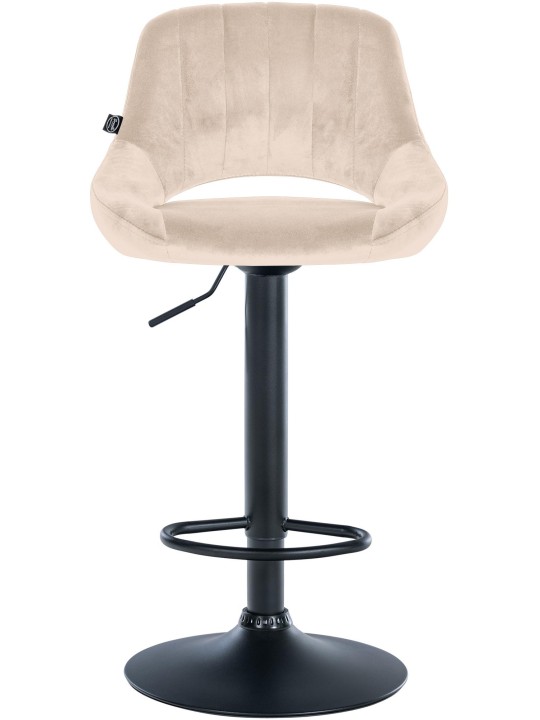 Scaun bar Milet catifea, crem Scaun bar Milet catifea, crem