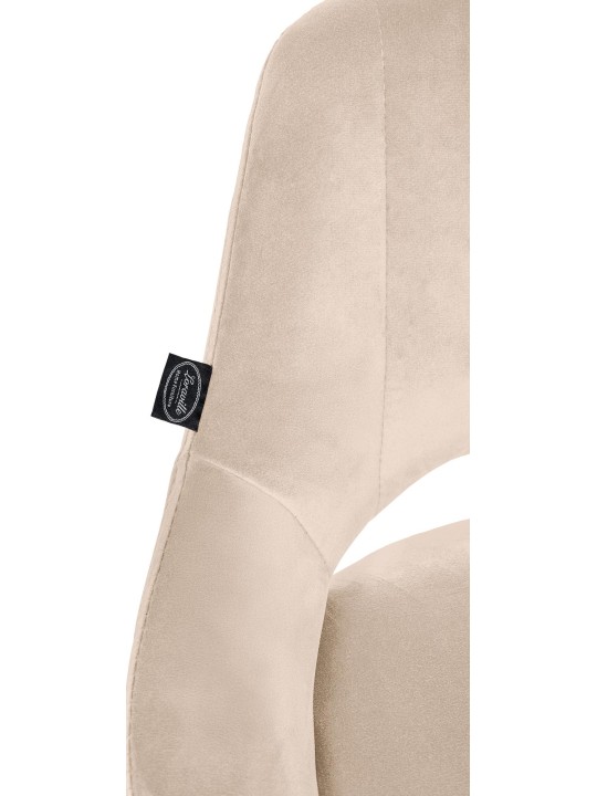 Scaun bar Milet catifea, crem Scaun bar Milet catifea, crem