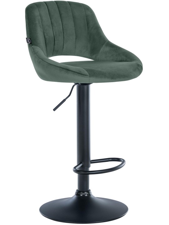 Scaun bar Milet catifea, verde