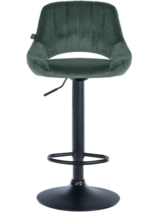 Scaun bar Milet catifea, verde