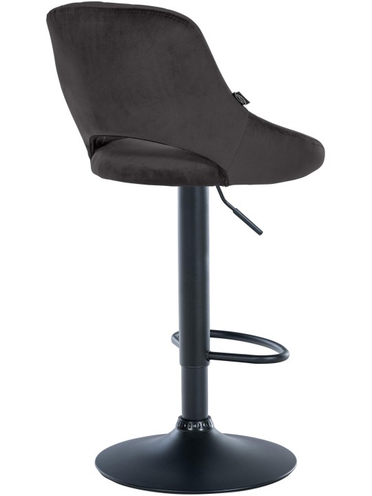 Scaun bar Milet catifea, negru Scaun bar Milet catifea, negru