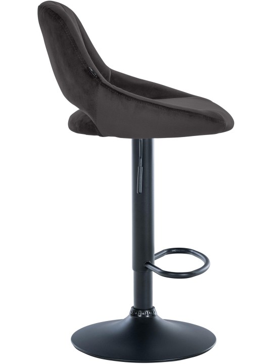 Scaun bar Milet catifea, negru Scaun bar Milet catifea, negru