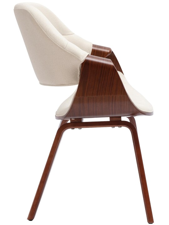 Scaun sufragerie Maira material, nuc/crem Scaun sufragerie Maira material, nuc/crem