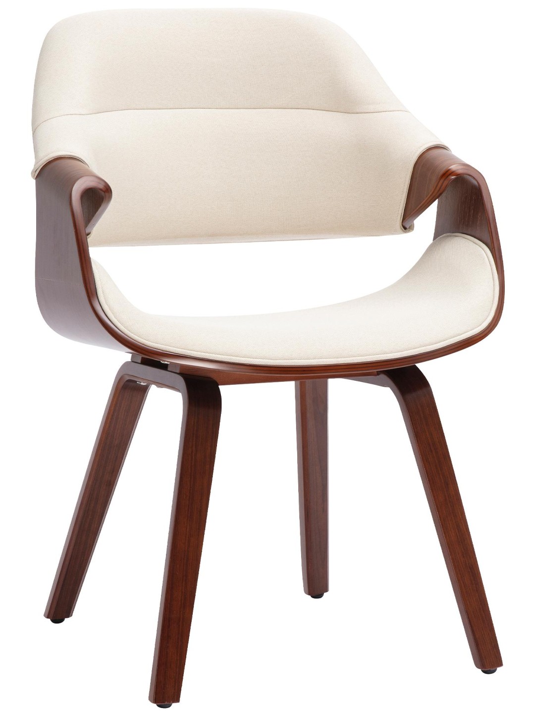 Scaun sufragerie Maira material, nuc/crem