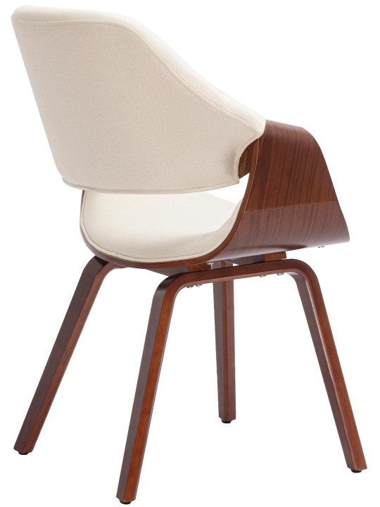 Scaun sufragerie Maira material, nuc/crem Scaun sufragerie Maira material, nuc/crem