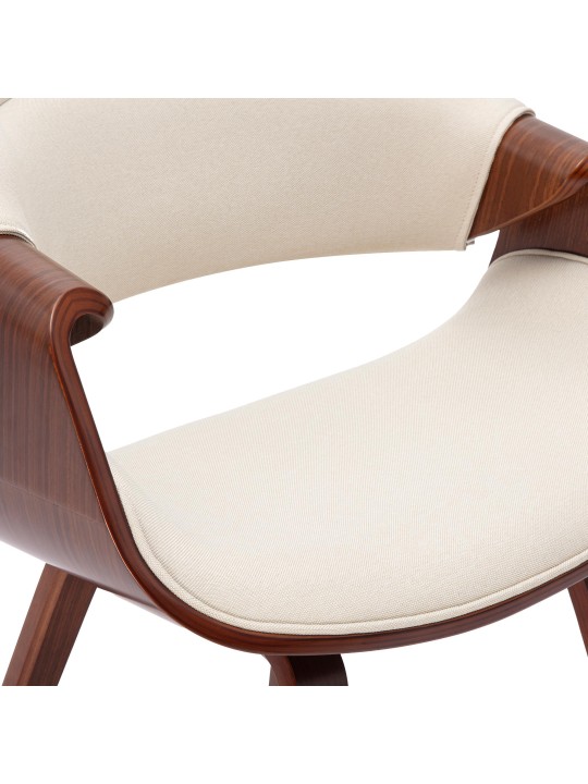 Scaun sufragerie Maira material, nuc/crem Scaun sufragerie Maira material, nuc/crem