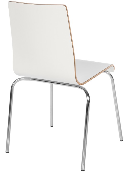 Set de 4 scaune pentru vizitatori Gahanna, alb Set de 4 scaune pentru vizitatori Gahanna, alb