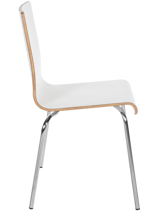 Set de 4 scaune pentru vizitatori Gahanna, alb Set de 4 scaune pentru vizitatori Gahanna, alb