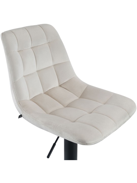 Scaun de bar Mapun catifea, crem Scaun de bar Mapun catifea, crem