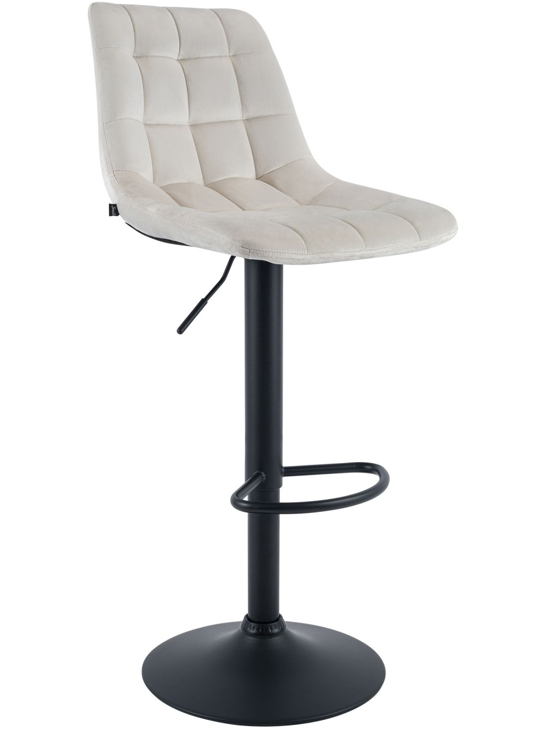 Scaun de bar Mapun catifea, crem