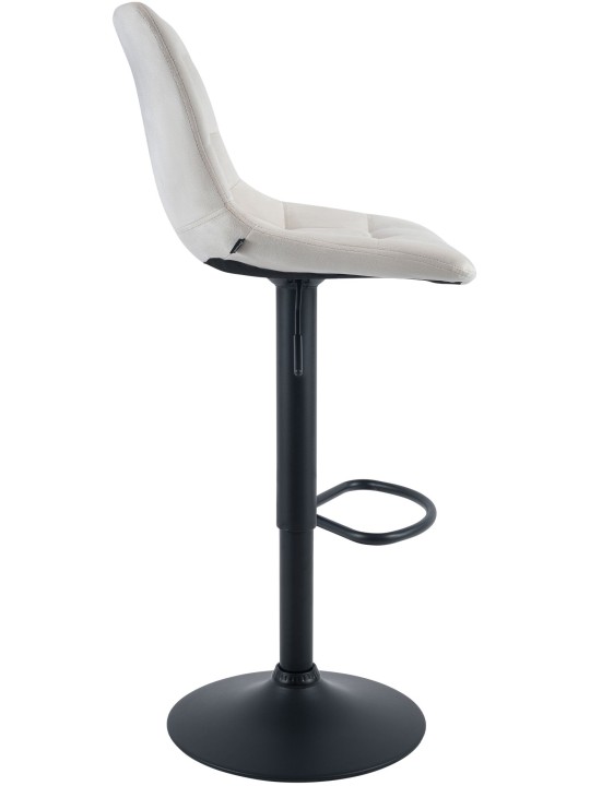 Scaun de bar Mapun catifea, crem Scaun de bar Mapun catifea, crem