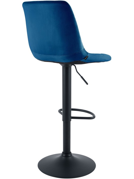 Scaun de bar Mapun catifea, albastru Scaun de bar Mapun catifea, albastru