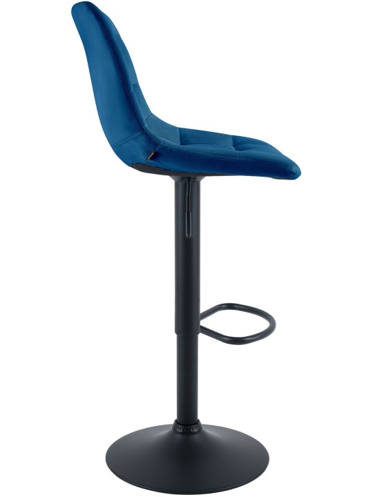 Scaun de bar Mapun catifea, albastru Scaun de bar Mapun catifea, albastru