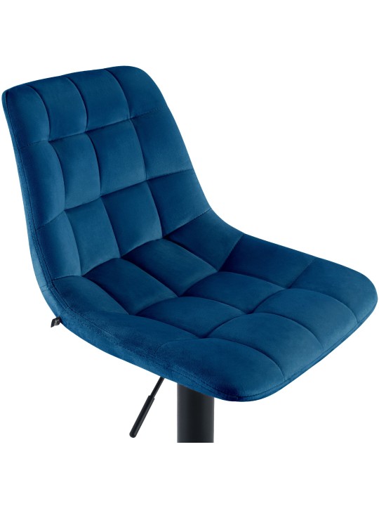 Scaun de bar Mapun catifea, albastru Scaun de bar Mapun catifea, albastru