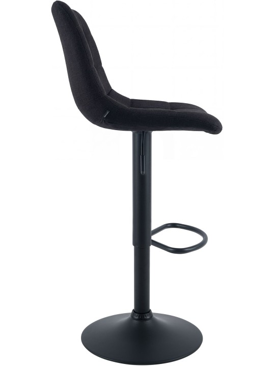 Scaun de bar Mapun material textil, negru Scaun de bar Mapun material textil, negru