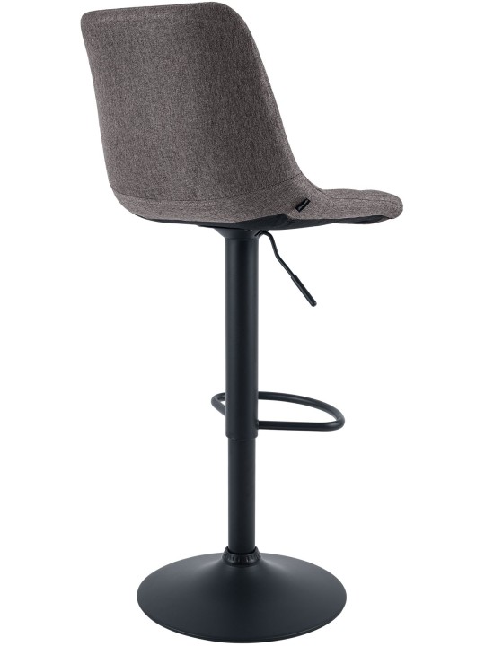 Scaun de bar Mapun material textil, gri închis Scaun de bar Mapun material textil, gri închis