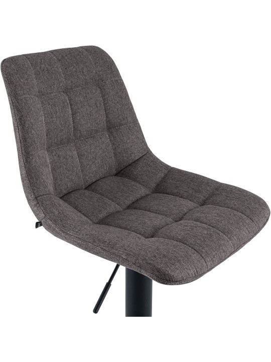 Scaun de bar Mapun material textil, gri închis Scaun de bar Mapun material textil, gri închis