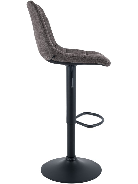 Scaun de bar Mapun material textil, gri închis Scaun de bar Mapun material textil, gri închis