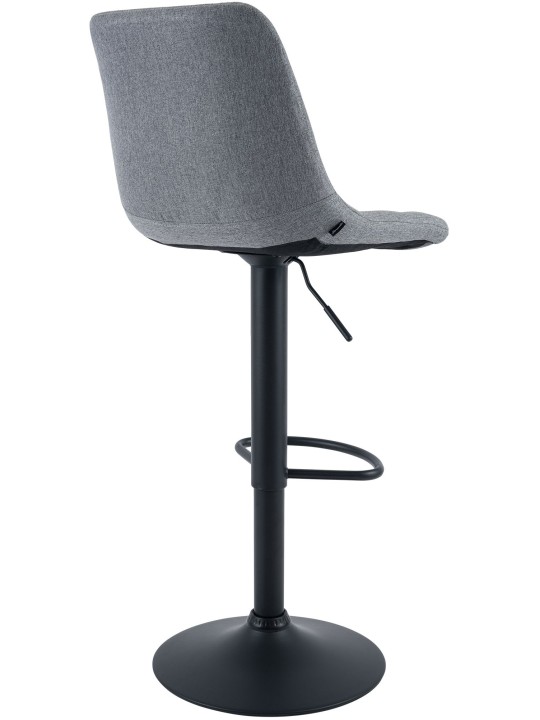 Scaun de bar Mapun material textil, gri Scaun de bar Mapun material textil, gri