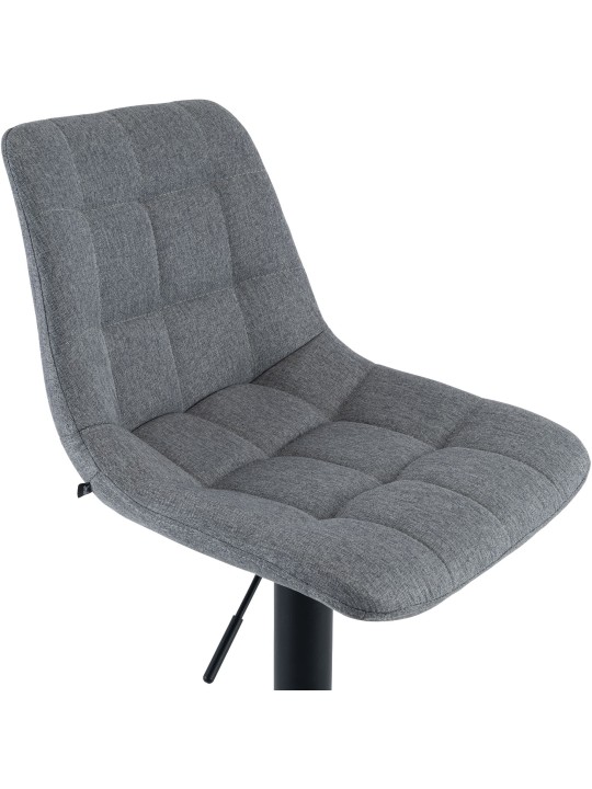 Scaun de bar Mapun material textil, gri Scaun de bar Mapun material textil, gri