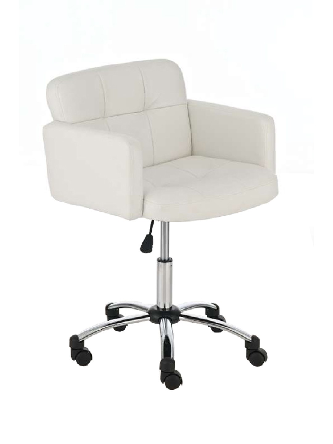 Scaun de lucru Los Angeles imitatie piele, alb