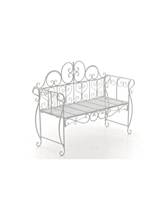 Banca de gradina Minna, alb antic