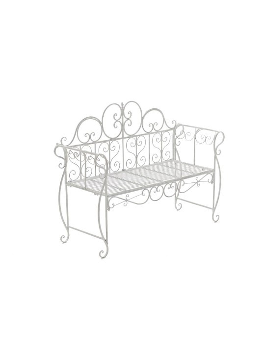 Banca de gradina Minna, alb antic