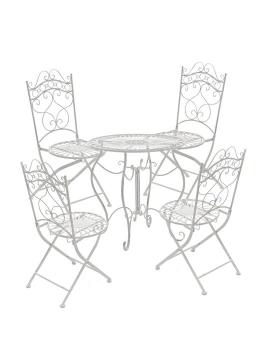 Scaun Indra, alb antic