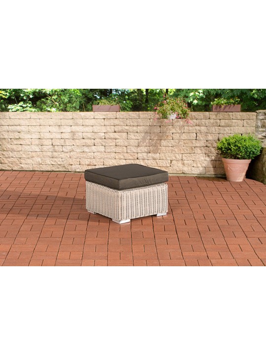 Taburet Bilbao / Madeira Antracit, alb perlat